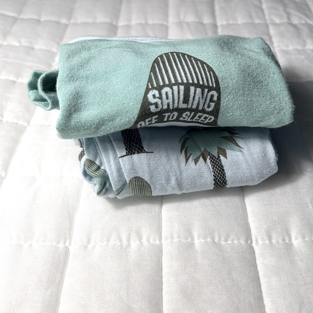 KicKee Pants Luxe Pajamas Sailing off to sleep 2 piece set
